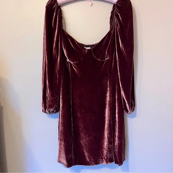 Wilfred Novella Velvet Mini Dress NWT - Picture 3 of 8